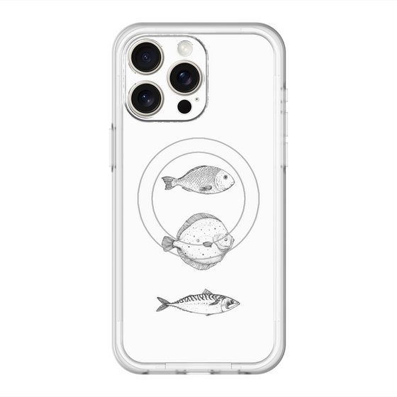 スリムプロテクションプレミアムケース with MagSafe［ Coexist No.1 - White ］
