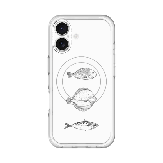 スリムプロテクションプレミアムケース with MagSafe［ Coexist No.1 - White ］