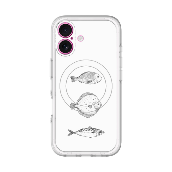 スリムプロテクションプレミアムケース with MagSafe［ Coexist No.1 - White ］