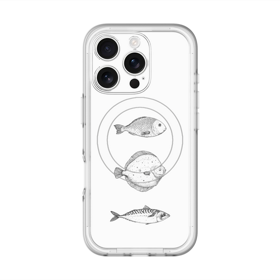 スリムプロテクションプレミアムケース with MagSafe［ Coexist No.1 - White ］