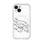 スリムプロテクションプレミアムケース with MagSafe［ Coexist No.2 - White ］