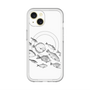 スリムプロテクションプレミアムケース with MagSafe［ Coexist No.2 - White ］