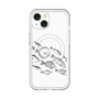 スリムプロテクションプレミアムケース with MagSafe［ Coexist No.2 - White ］