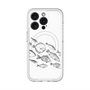 スリムプロテクションプレミアムケース with MagSafe［ Coexist No.2 - White ］