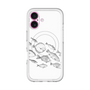 スリムプロテクションプレミアムケース with MagSafe［ Coexist No.2 - White ］