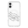スリムプロテクションプレミアムケース with MagSafe［ Coexist No.2 - White ］