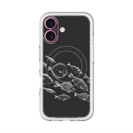 スリムプロテクションプレミアムケース with MagSafe［ Coexist No.2 - Black ］
