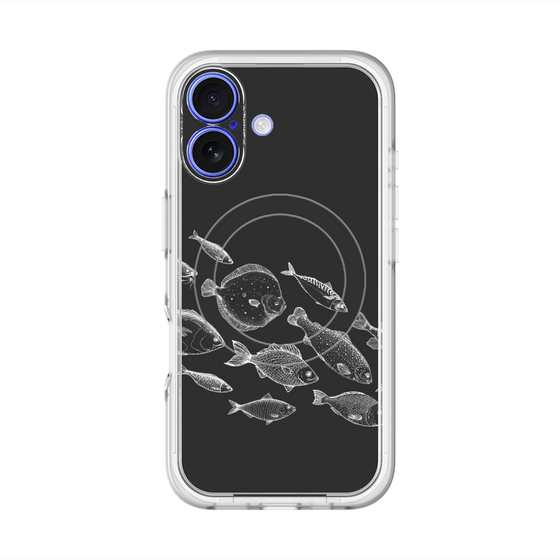 スリムプロテクションプレミアムケース with MagSafe［ Coexist No.2 - Black ］