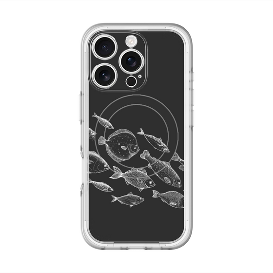 スリムプロテクションプレミアムケース with MagSafe［ Coexist No.2 - Black ］