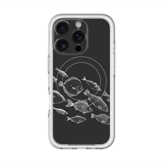 スリムプロテクションプレミアムケース with MagSafe［ Coexist No.2 - Black ］