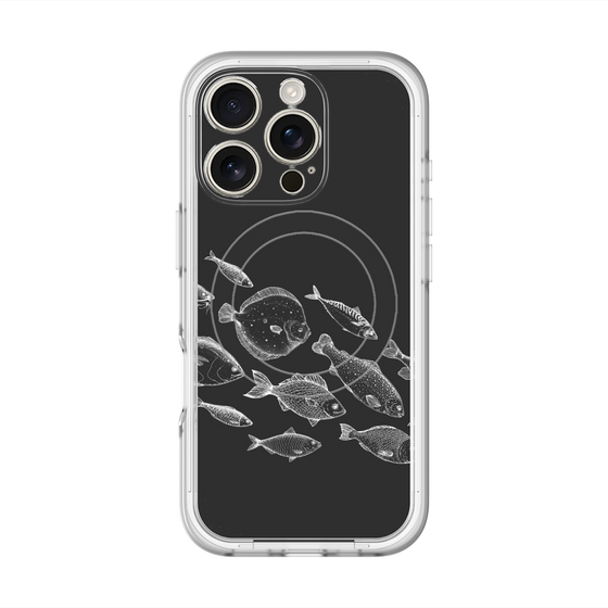スリムプロテクションプレミアムケース with MagSafe［ Coexist No.2 - Black ］