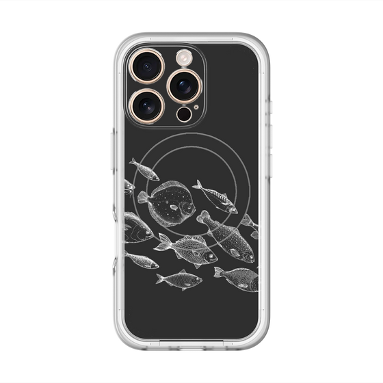 スリムプロテクションプレミアムケース with MagSafe［ Coexist No.2 - Black ］