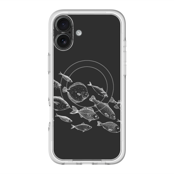 スリムプロテクションプレミアムケース with MagSafe［ Coexist No.2 - Black ］