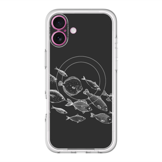 スリムプロテクションプレミアムケース with MagSafe［ Coexist No.2 - Black ］