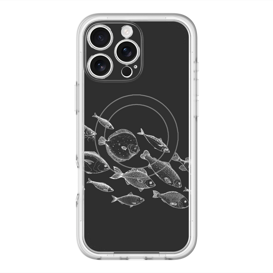 スリムプロテクションプレミアムケース with MagSafe［ Coexist No.2 - Black ］
