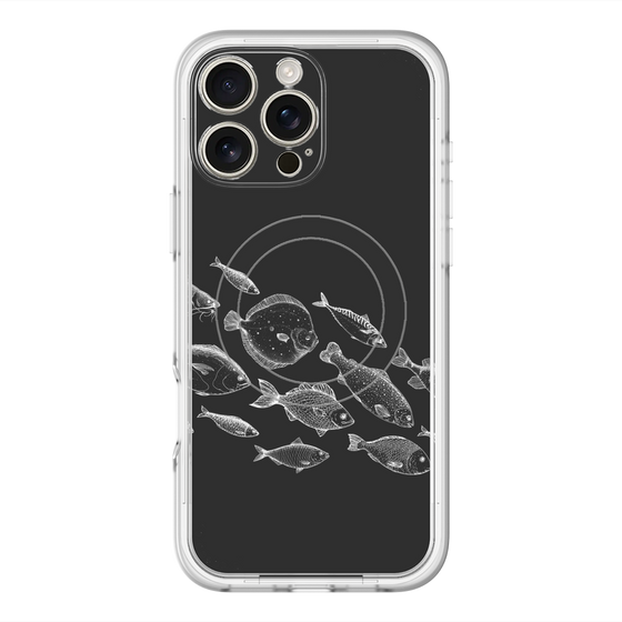 スリムプロテクションプレミアムケース with MagSafe［ Coexist No.2 - Black ］