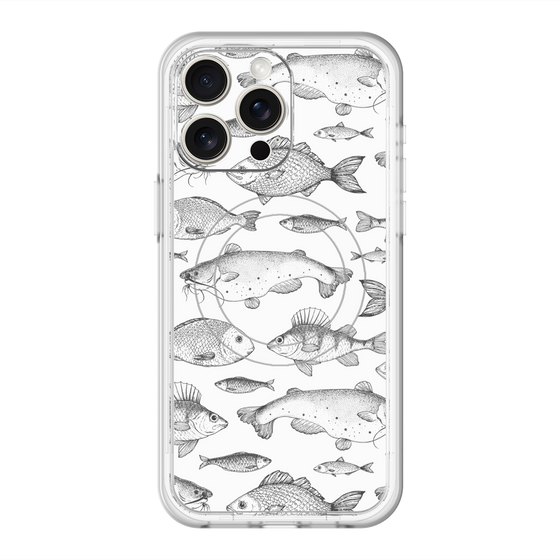 スリムプロテクションプレミアムケース with MagSafe［ Coexist No.3 - White ］