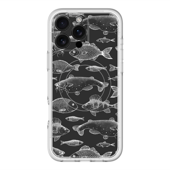 スリムプロテクションプレミアムケース with MagSafe［ Coexist No.3 - Black ］