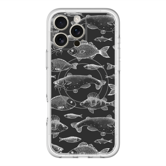 スリムプロテクションプレミアムケース with MagSafe［ Coexist No.3 - Black ］