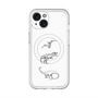 スリムプロテクションプレミアムケース with MagSafe［ Dinosaurs No.1 - White ］