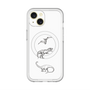 スリムプロテクションプレミアムケース with MagSafe［ Dinosaurs No.1 - White ］