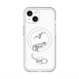 スリムプロテクションプレミアムケース with MagSafe［ Dinosaurs No.1 - White ］
