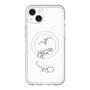 スリムプロテクションプレミアムケース with MagSafe［ Dinosaurs No.1 - White ］