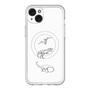 スリムプロテクションプレミアムケース with MagSafe［ Dinosaurs No.1 - White ］
