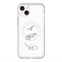 スリムプロテクションプレミアムケース with MagSafe［ Dinosaurs No.1 - White ］