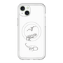 スリムプロテクションプレミアムケース with MagSafe［ Dinosaurs No.1 - White ］
