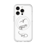 スリムプロテクションプレミアムケース with MagSafe［ Dinosaurs No.1 - White ］
