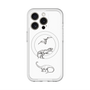スリムプロテクションプレミアムケース with MagSafe［ Dinosaurs No.1 - White ］