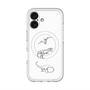 スリムプロテクションプレミアムケース with MagSafe［ Dinosaurs No.1 - White ］