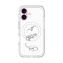 スリムプロテクションプレミアムケース with MagSafe［ Dinosaurs No.1 - White ］
