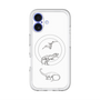 スリムプロテクションプレミアムケース with MagSafe［ Dinosaurs No.1 - White ］