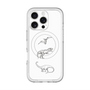 スリムプロテクションプレミアムケース with MagSafe［ Dinosaurs No.1 - White ］