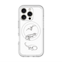 スリムプロテクションプレミアムケース with MagSafe［ Dinosaurs No.1 - White ］