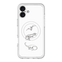 スリムプロテクションプレミアムケース with MagSafe［ Dinosaurs No.1 - White ］