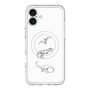 スリムプロテクションプレミアムケース with MagSafe［ Dinosaurs No.1 - White ］
