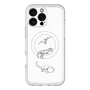 スリムプロテクションプレミアムケース with MagSafe［ Dinosaurs No.1 - White ］