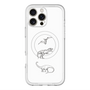 スリムプロテクションプレミアムケース with MagSafe［ Dinosaurs No.1 - White ］