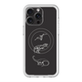 スリムプロテクションプレミアムケース with MagSafe［ Dinosaurs No.1 - Black ］