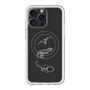 スリムプロテクションプレミアムケース with MagSafe［ Dinosaurs No.1 - Black ］