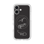 スリムプロテクションプレミアムケース with MagSafe［ Dinosaurs No.1 - Black ］
