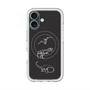 スリムプロテクションプレミアムケース with MagSafe［ Dinosaurs No.1 - Black ］