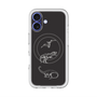 スリムプロテクションプレミアムケース with MagSafe［ Dinosaurs No.1 - Black ］