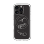 スリムプロテクションプレミアムケース with MagSafe［ Dinosaurs No.1 - Black ］