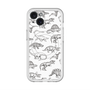 スリムプロテクションプレミアムケース with MagSafe［ Dinosaurs No.2 - White ］