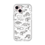 スリムプロテクションプレミアムケース with MagSafe［ Dinosaurs No.2 - White ］