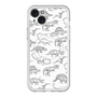 スリムプロテクションプレミアムケース with MagSafe［ Dinosaurs No.2 - White ］